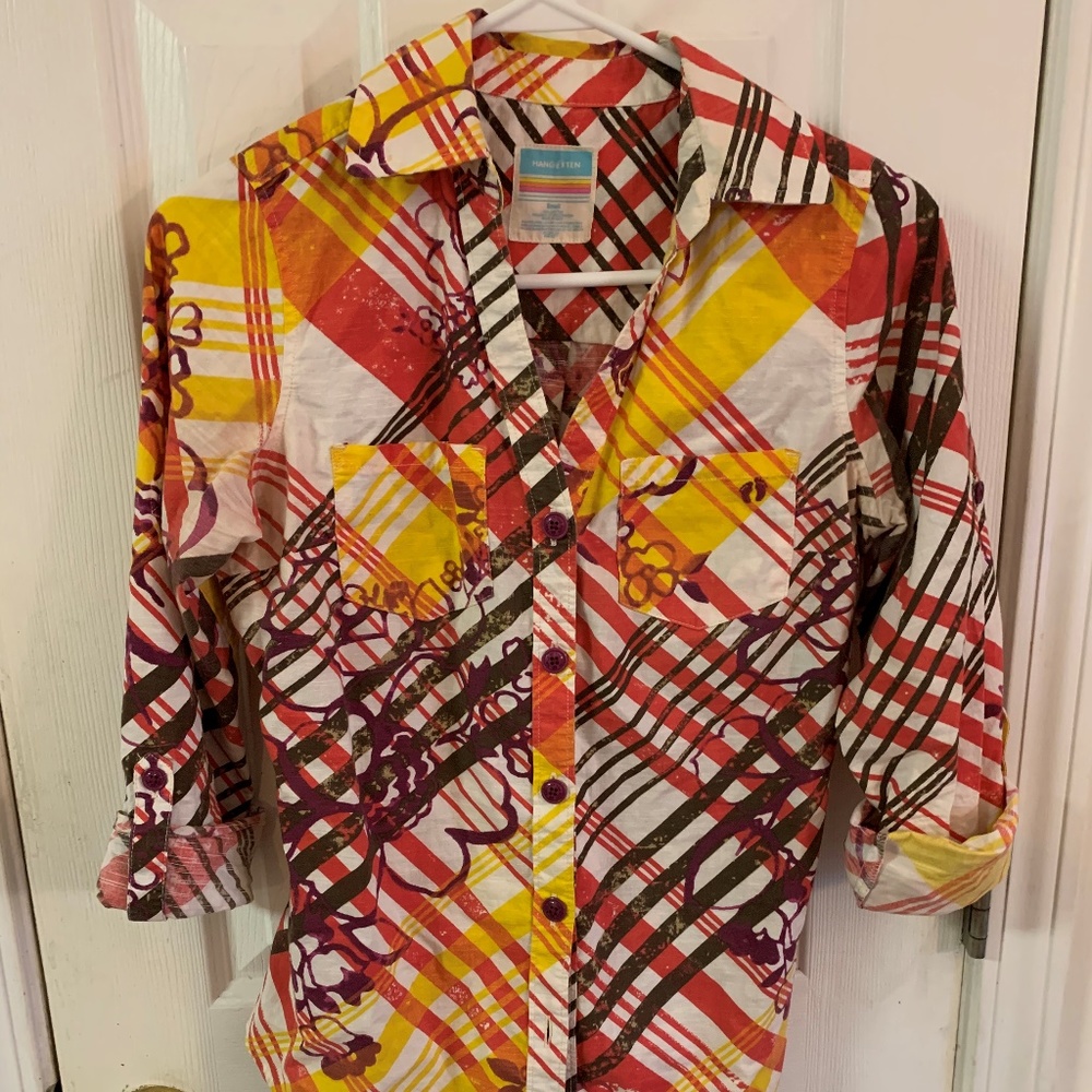 Vintage Hang Ten Ladies Blouse - Warm Tone